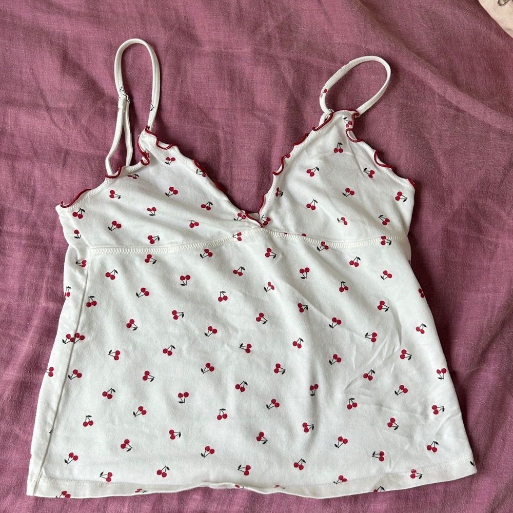 Brandy melville cherry print tank